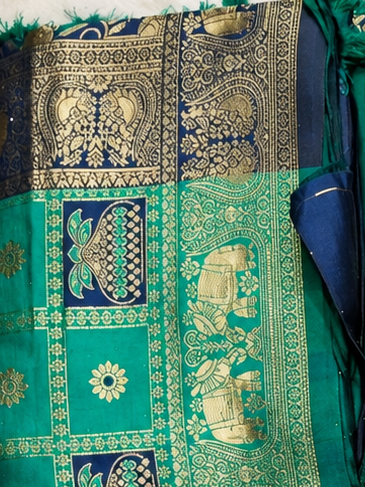Elevate your ethnic wardrobe with our beautiful Banarsi Silk Fabric