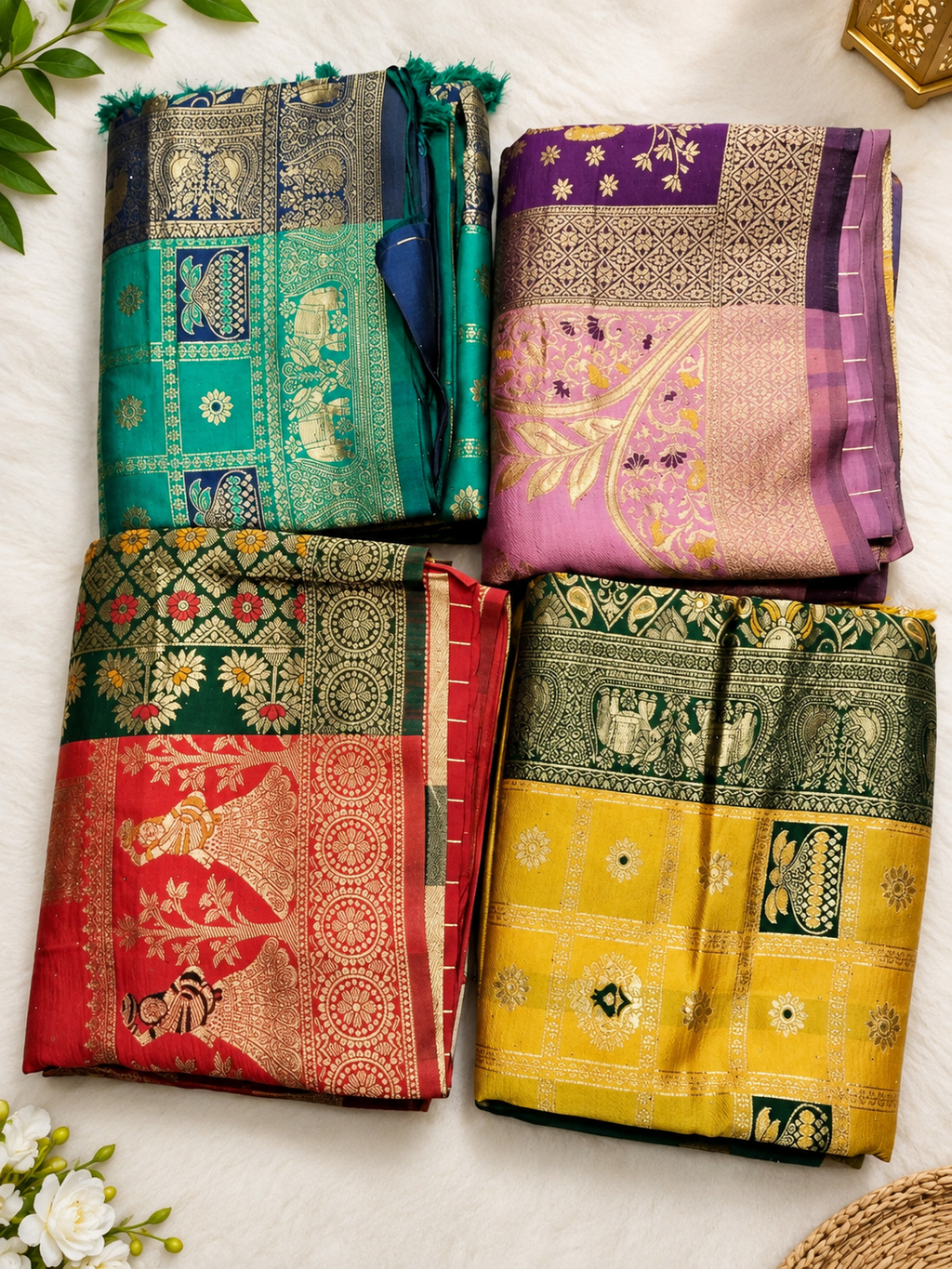 Elevate your ethnic wardrobe with our beautiful Banarsi Silk Fabric