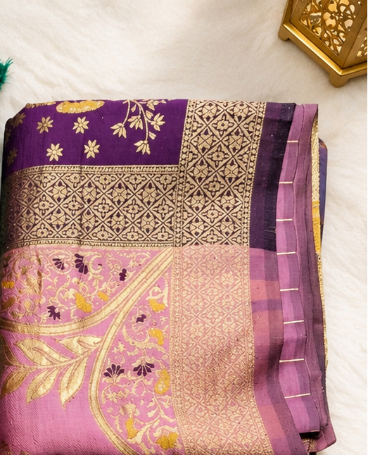 Elevate your ethnic wardrobe with our beautiful Banarsi Silk Fabric