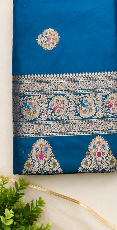 Elevate your ethnic wardrobe with our beautiful Banarsi Silk Fabric