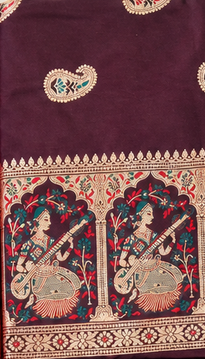 Elevate your ethnic wardrobe with our beautiful Banarsi Silk Fabric,
