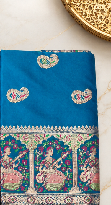 Elevate your ethnic wardrobe with our beautiful Banarsi Silk Fabric,