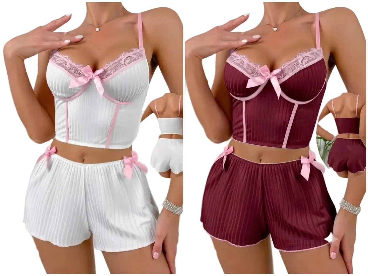 Experience luxurious comfort with this elegant baby doll cami set